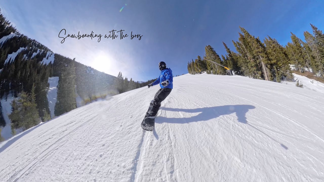 Snowboarding with the bros