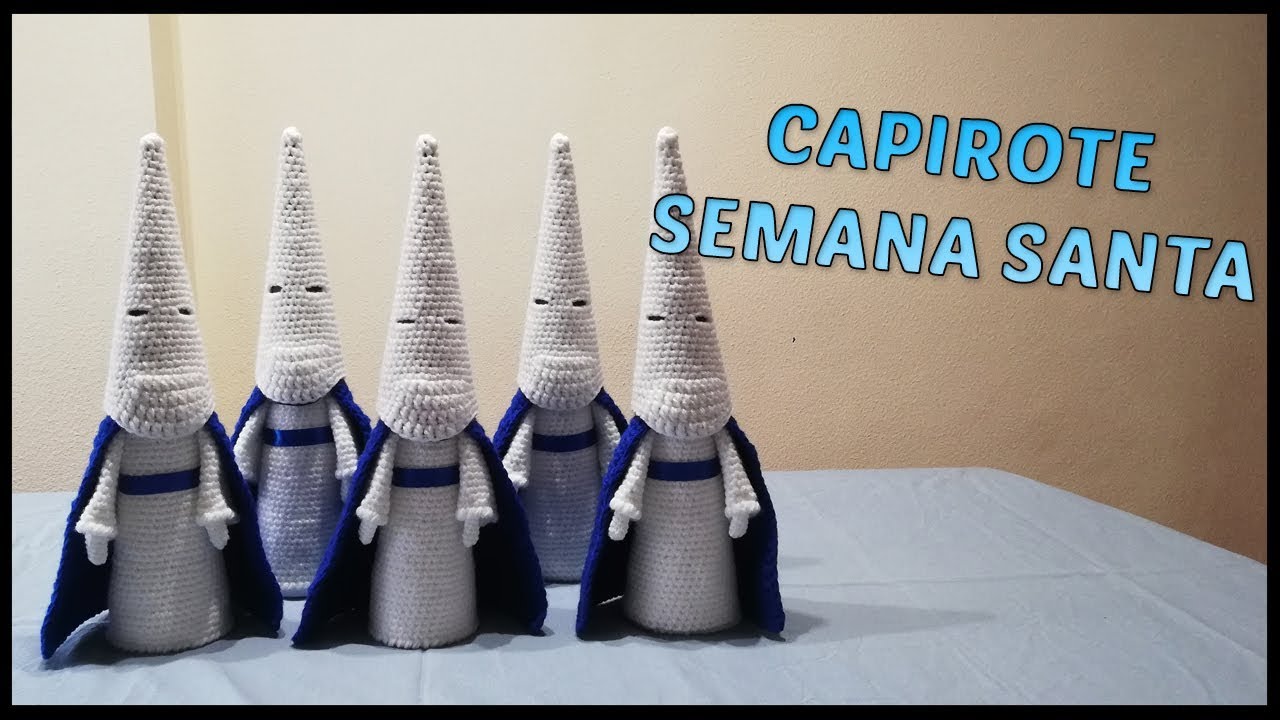 Capirote de Semana Santa a crochet