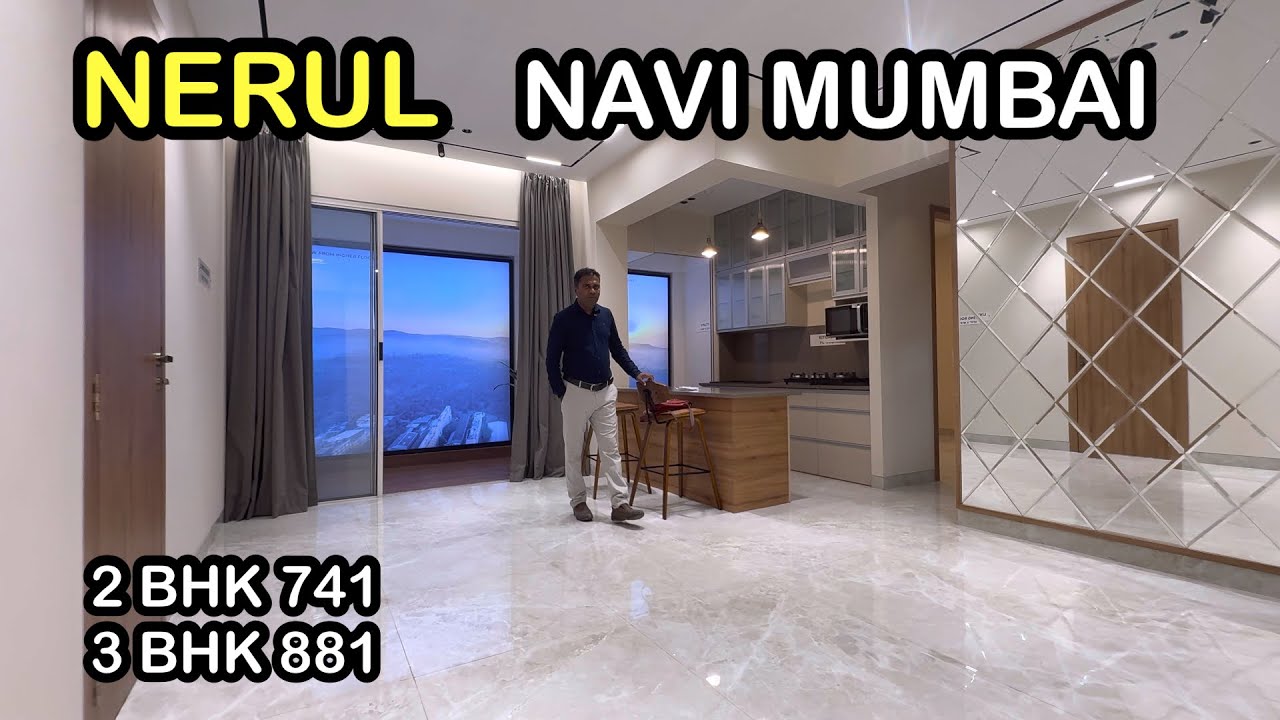 ☎️9967405261 ☎️9702611580, Nerul 23 storey Tower highway touch 2 BHK 3 BHK