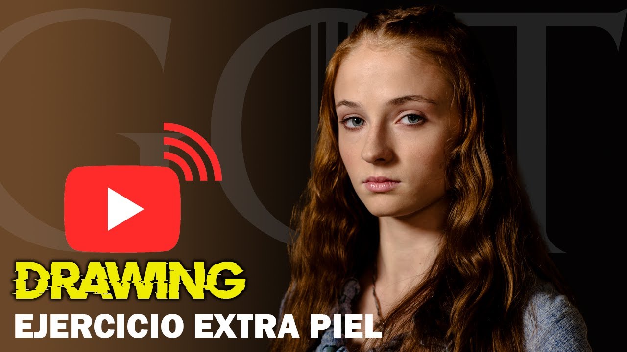 DIBUJO HIPERREALISTA de Sansa Stark/ROSTRO -detalles en la textura de piel