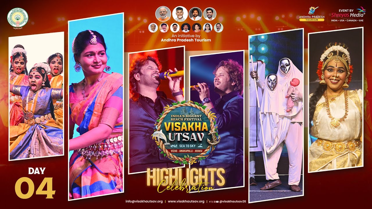 Visakha Utsav Celebrations 2026 Day - 4 Highlights | India's Biggest Beach Festival | Shreyas Group
