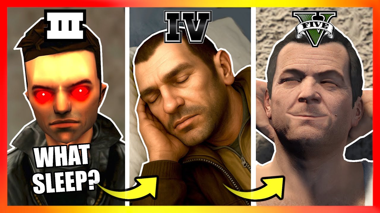 Evolution of SLEEP LOGIC in GTA Games! (GTA 3 → GTA 5)