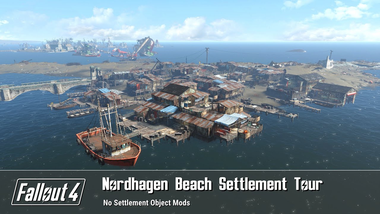 Fallout 4 - Nordhagen Beach Settlement Build Tour