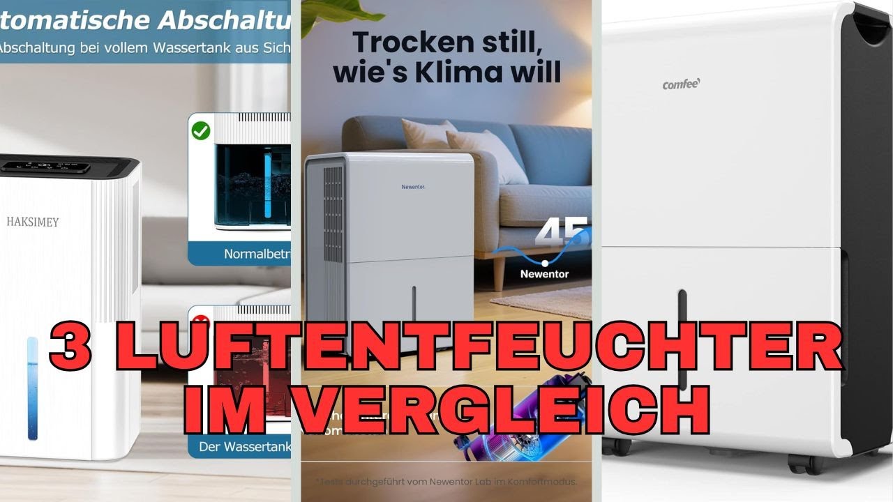 3 Luftentfeuchter im Vergleich – welcher passt zu deinem Zuhause?   #luftentfeuchtervergleich