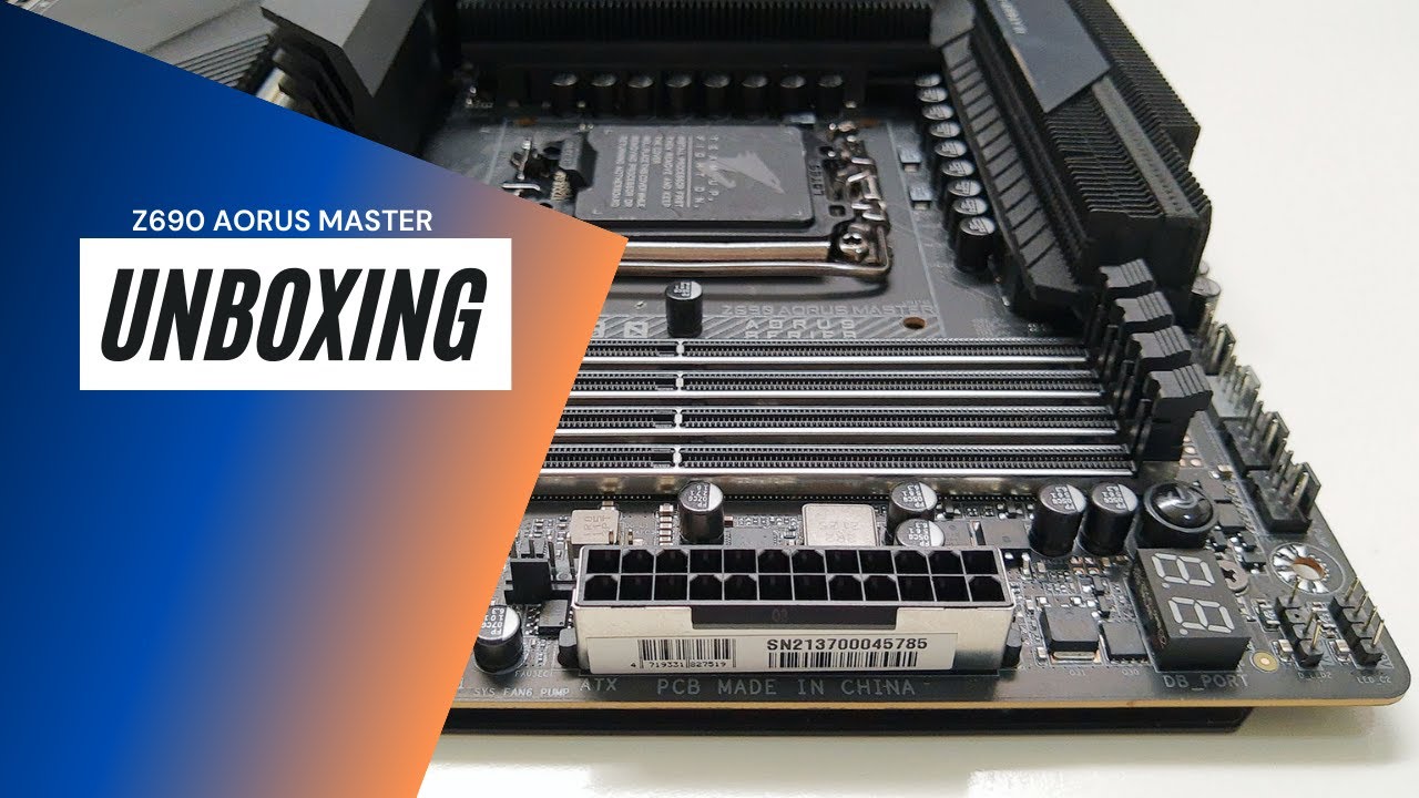 Z690 AORUS Master unboxing