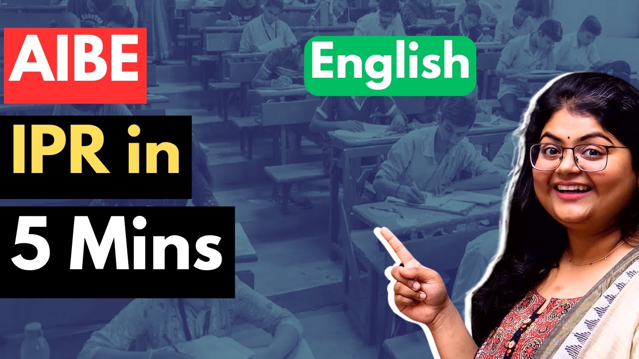 IPR in 5 mins (English) | AIBE 20 Preparation