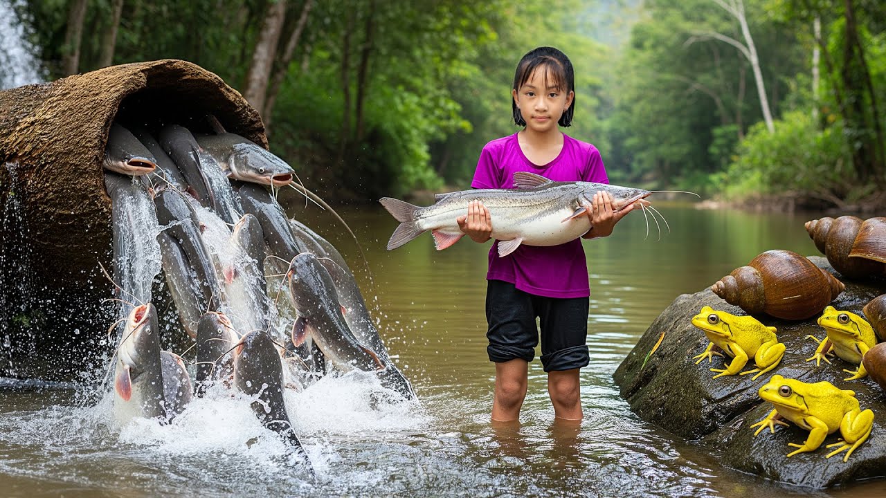 Harvesting 500+ Wild River Monsters: Primitive Fishing Secrets Revealed –From Garden to Market!