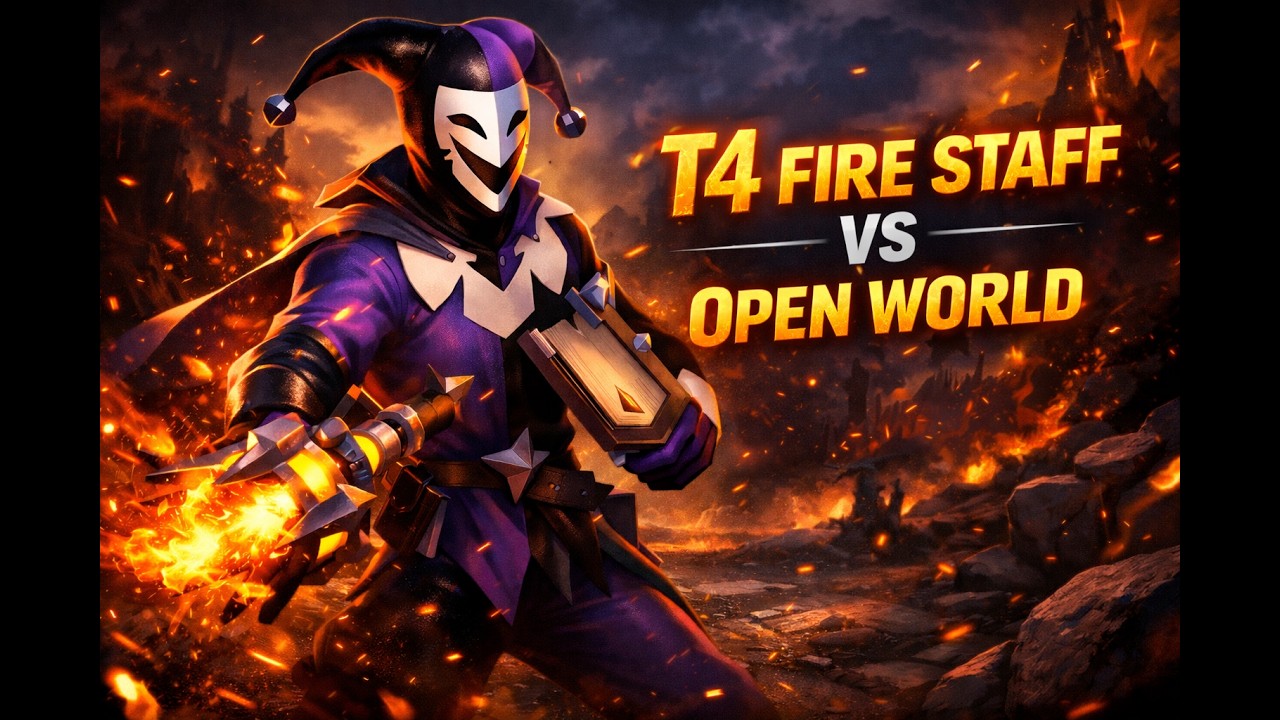 Solo PvP with T4 Fire  | Albion Online