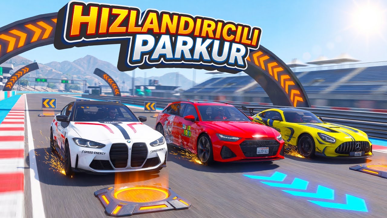 Süper Hızlı Arabalar Hızlandırıcılı Parkurda ŞAŞIRTTI! 😲💨