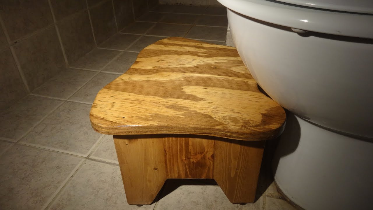 DIY Wooden Toilet Squat Stool