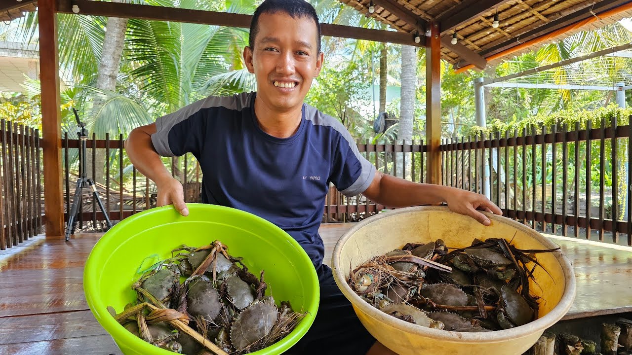 Hôm nay Bin có quà. MIẾN XÀO CUA BIỂN. Em cảm ơn chị - Bin Đen Family # 403