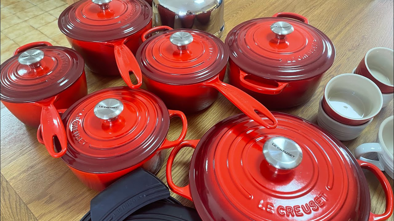 MINHAS  PANELAS E UTENSÍLIOS LE CREUSET ❤️😍| AlesMenu