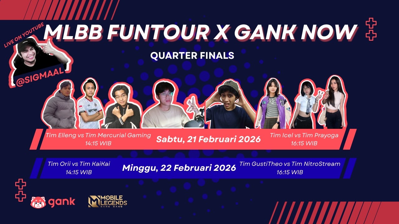 [TOURNAMENT] Mari menuju kemenangan bersama di MLBB FUN TOUR X GANKNOW #gankbuburit