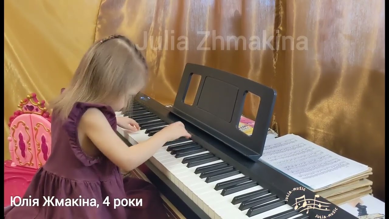 G.P.Telemann, Moderato - Julia Zhmakina, 4-years old / Г.Ф.Телеман, Модерато - Юлія Жмакіна (4 роки)