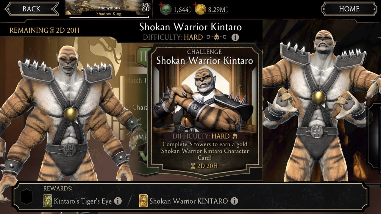 Shokan Warrior Kintaro Week Challenge || Hard_Mode (Mortal Kombat Mobile)