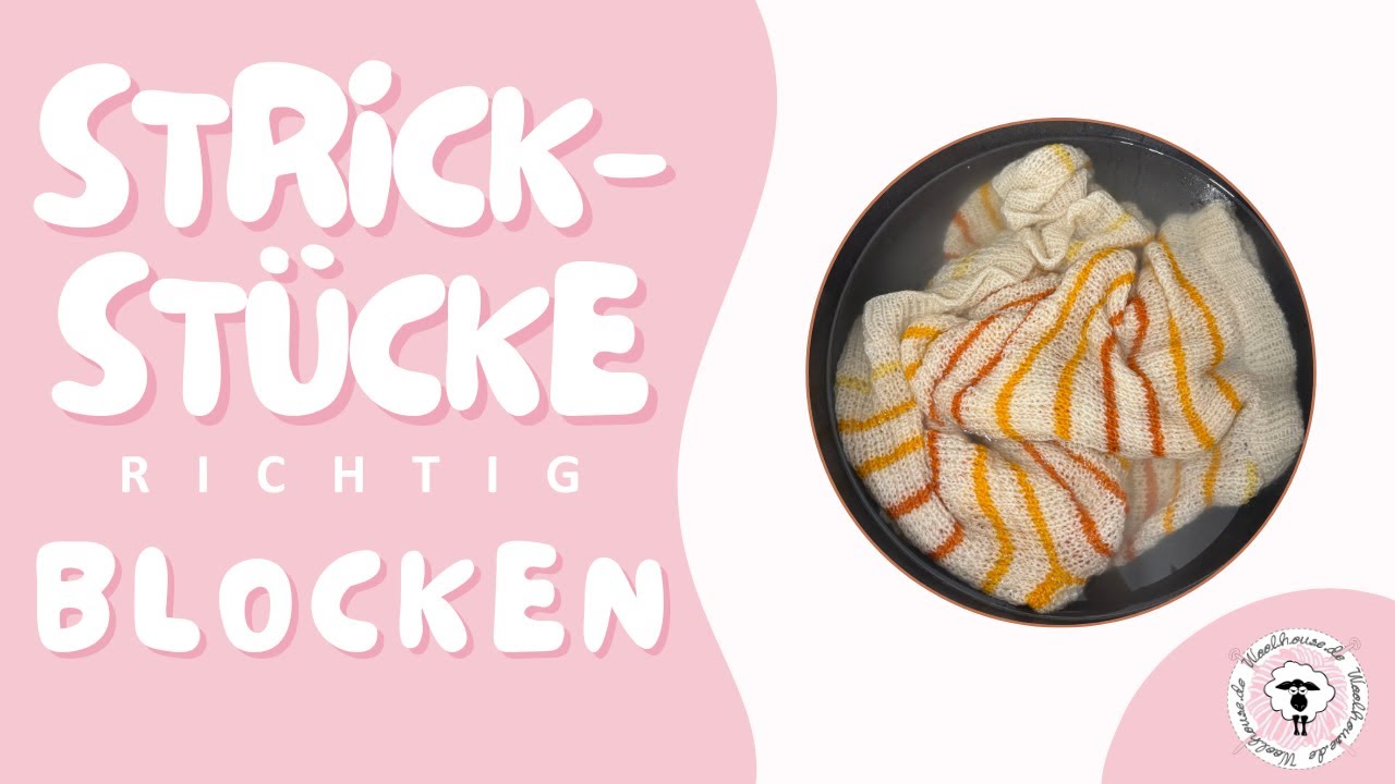 Strickstück spannen / blocken / Olga Sweater / PetiteKnit