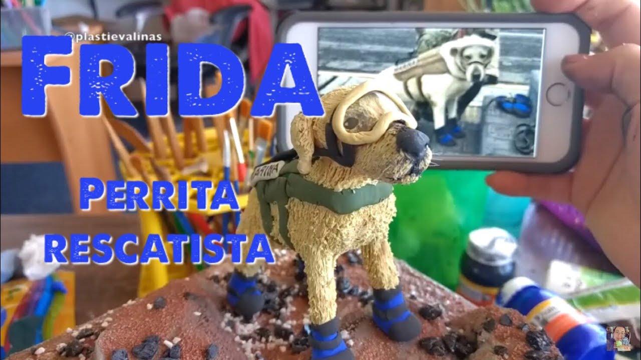Cómo hacer a FRIDA PERRITA MARINA RESCATISTA de plastilina /#plastievalinas