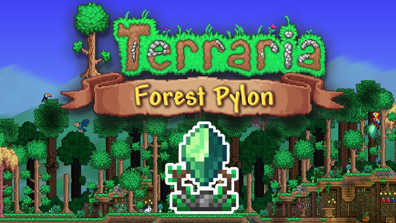 How to build a beautiful Forest | Terraria Pylon Series #1