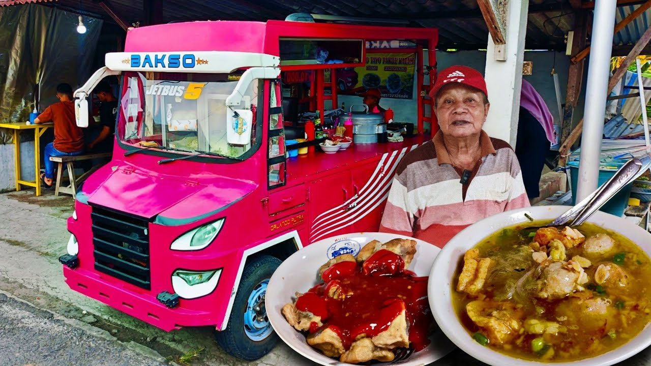 UNIK BANGET! Kakek Lansia Jual Bakso Pake Mobil Tayo, Cuma 10 Ribu