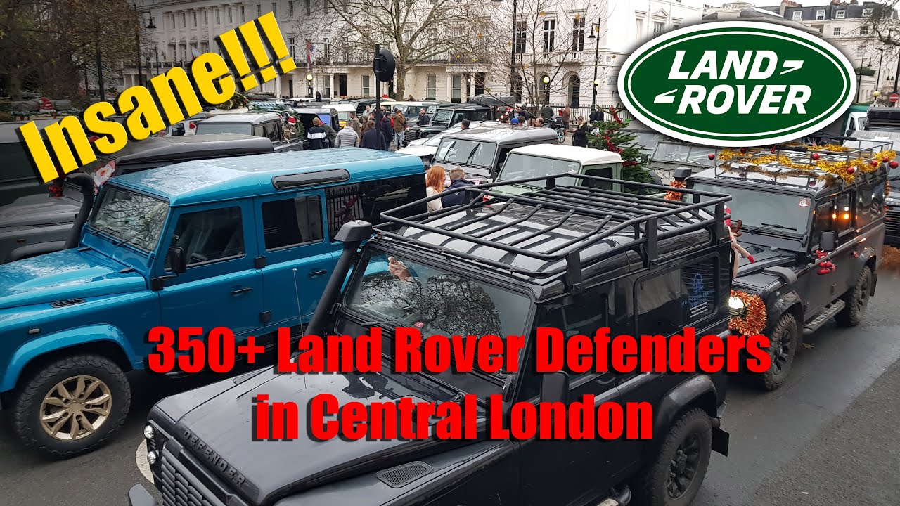 350+ Land Rover Defenders bring London to a standstill