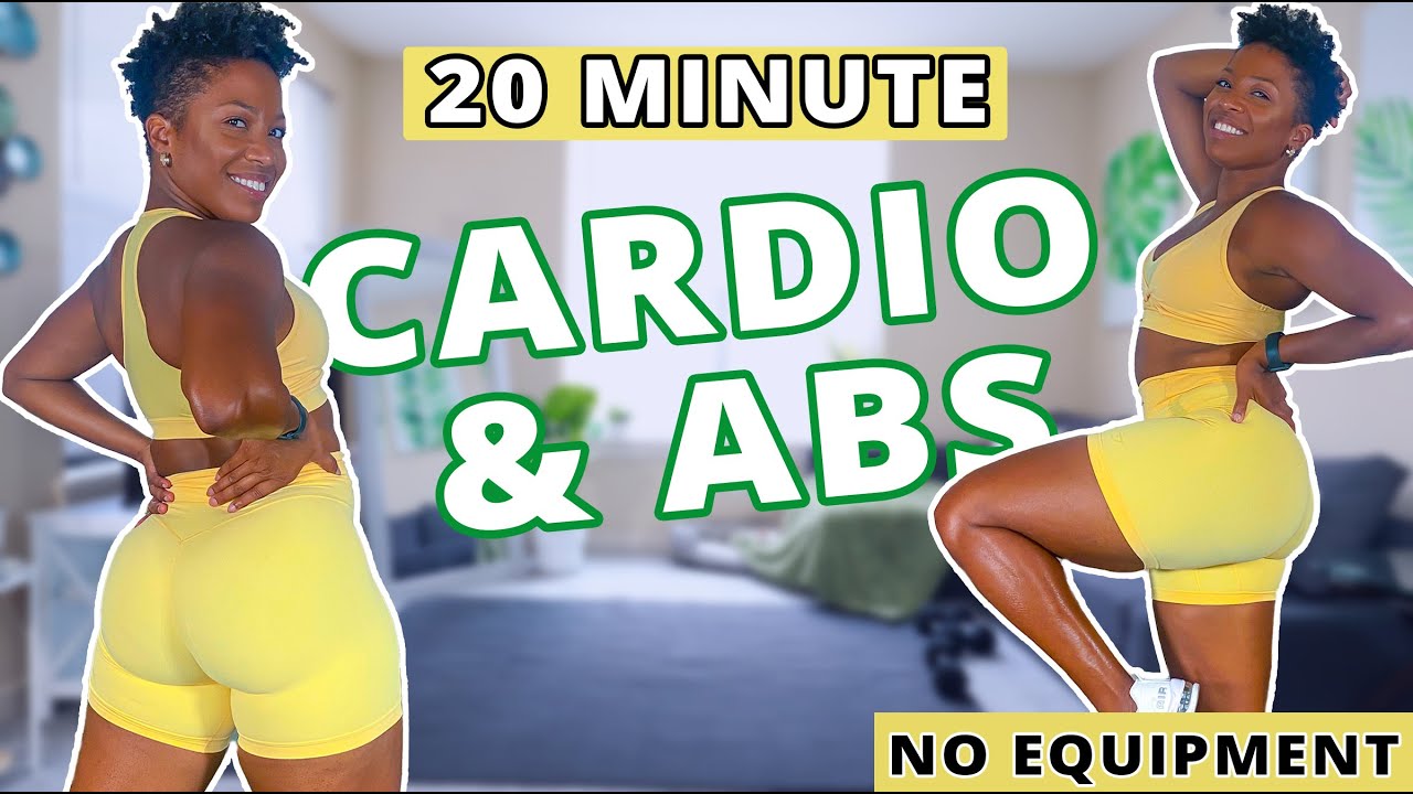 20 MIN HIIT CARDIO AND ABS FULL BODY WORKOUT 🔥 FAT BURN🔥 No Equipment | DejaFit