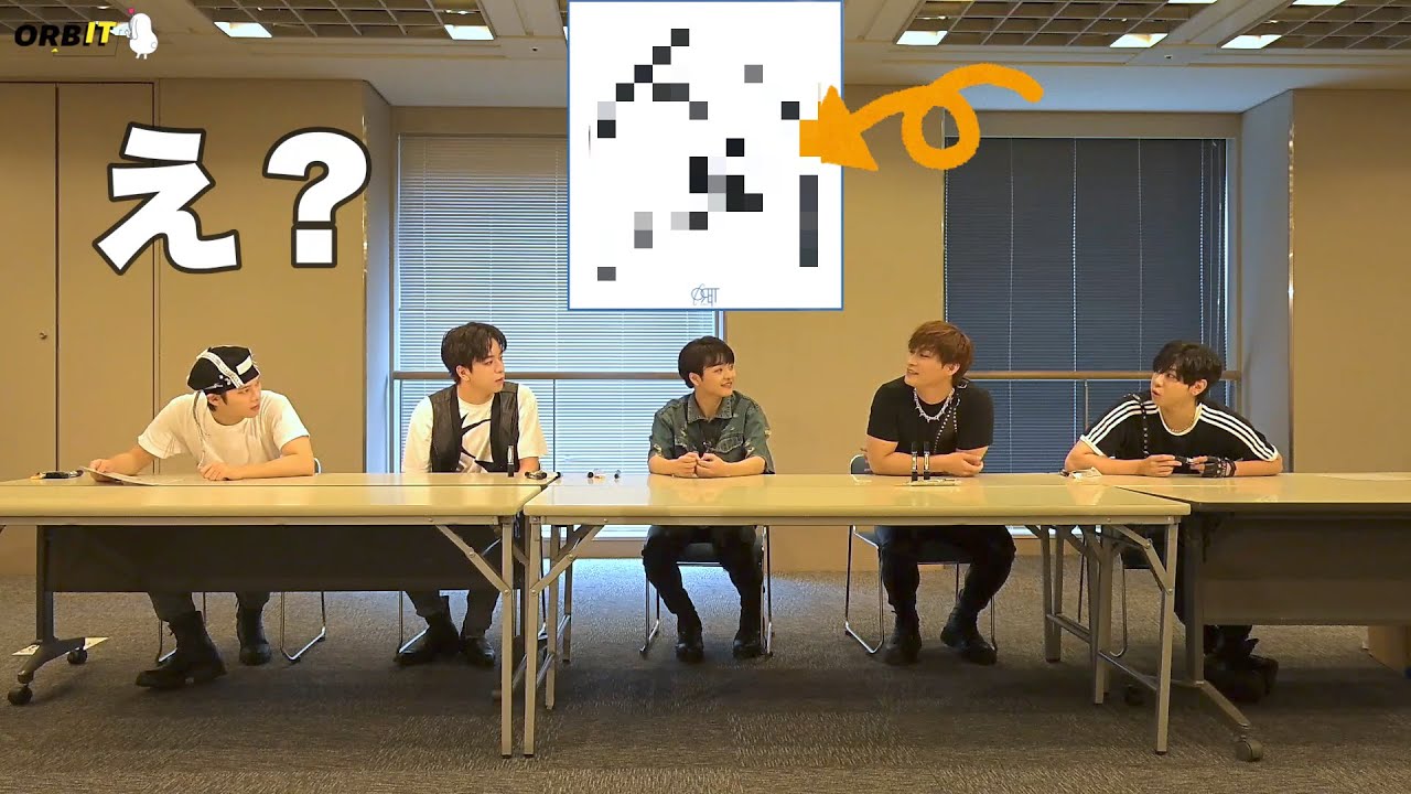 [ORβ_IT] 「ORβITこの何ヶ月５人で頑張ってきたので 一筆で描いたものを 最後の人が 当てないとまずいでしょう!!」