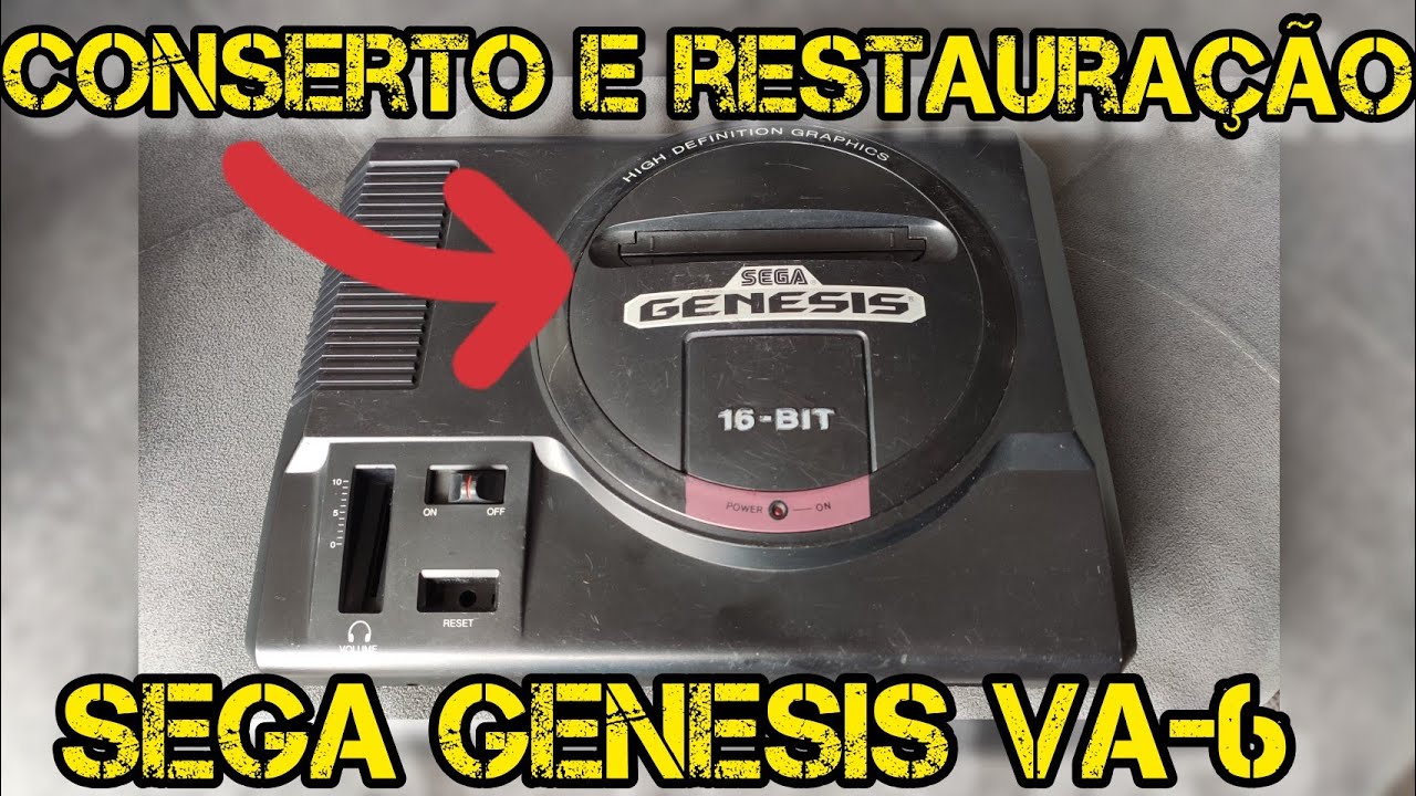 CONSERTO E RESTAURAÇÃO SEGA GENESIS 1 !