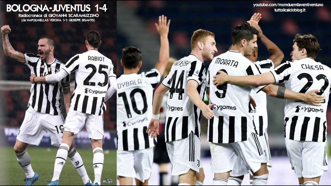 BOLOGNA-JUVENTUS 1-4 - Radiocronaca di Giovanni Scaramuzzino (23/5/2021) da Rai Radio 1