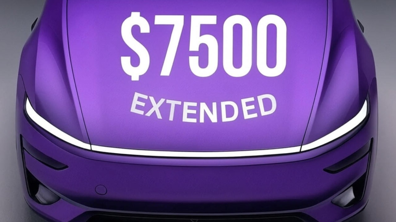 UPDATE $7,500 Tesla EV Tax Credit is EXTENDED