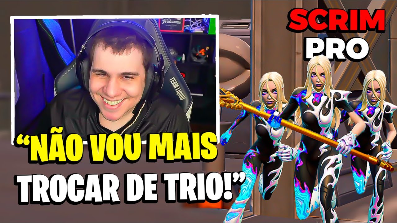 CHEGA! Pulga Topeia na SCRIM de Prepara&ccedil;&atilde;o pra FNCS Div 1 com TRIO Novo