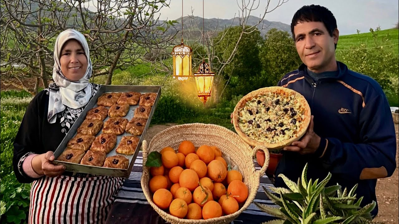 رمضان في قريتنا جني البرتقال و تحضير الفطور في فرن تقليدي