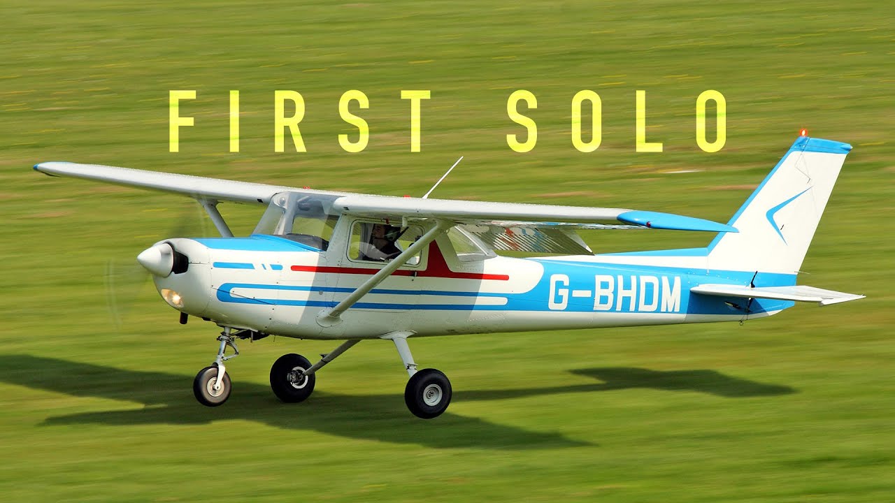 Adam McClean first solo flight at Manchester's Barton Aerodrome