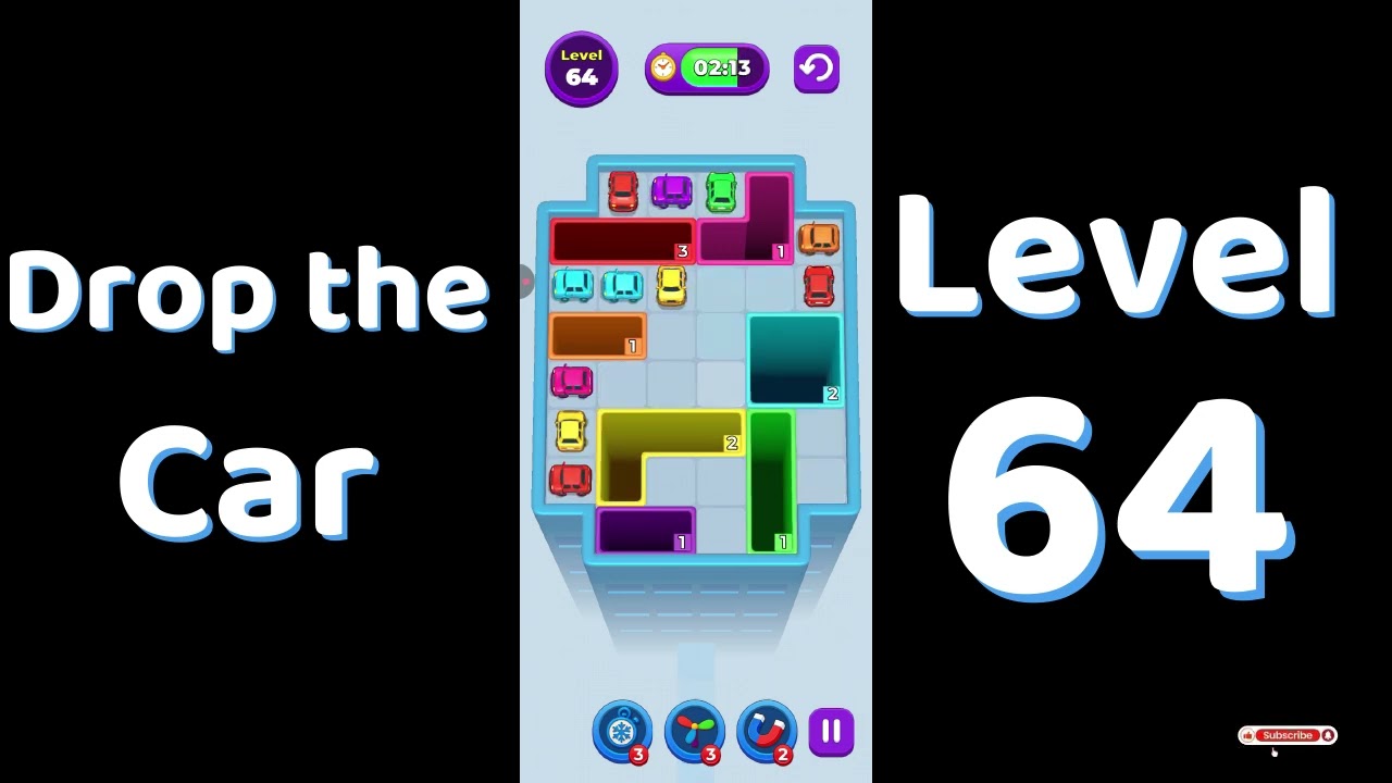 Drop The Car Level 64 🚗 | Color Car Drop Puzzle Gameplay | SolutionGuruji