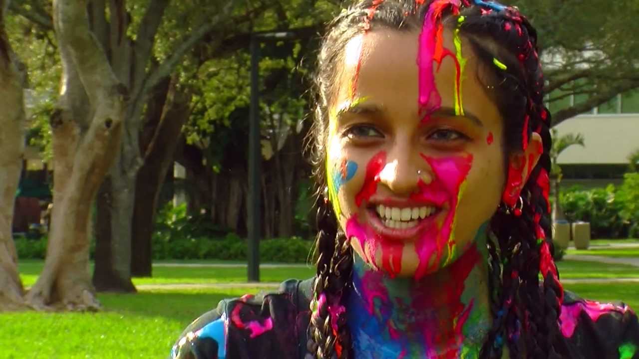 Saramati Narasimhan Body Painting at the Univeristy of Miami