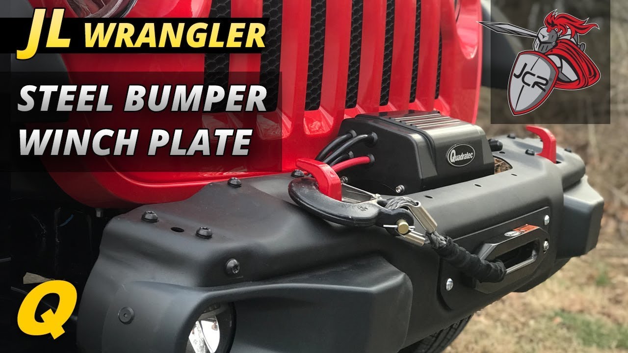 JCR Winch Plate for Jeep Wrangler JL Rubicon Steel Bumper