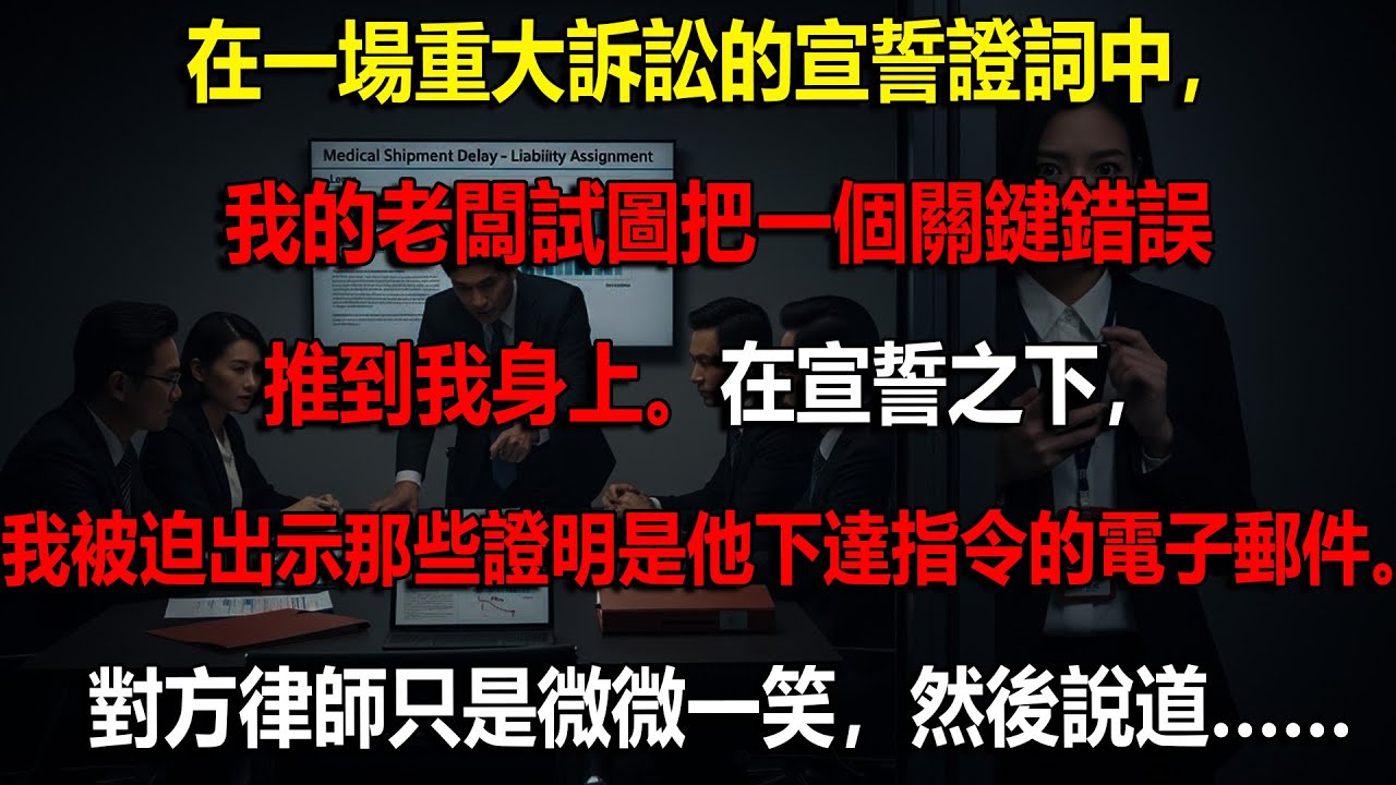 🔥💼 他在法庭上想把責任推給我｜我當場公開他的密件郵件📊直接終結他的職涯💥 🔥