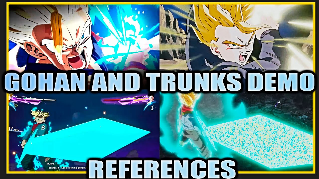 (4) DB Sparking Zero Demo Gohan And Trunks References