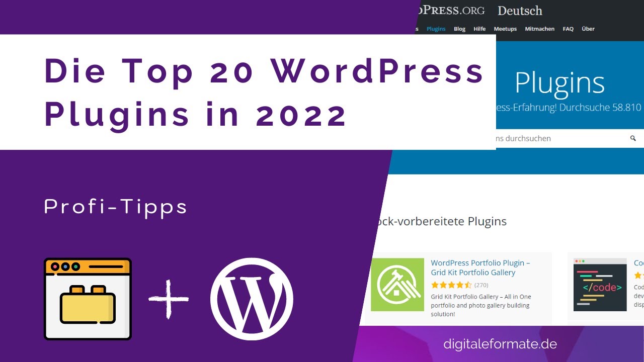 20 ultimative WordPress Plugins 2022 | Profi-Tipps (deutsch)