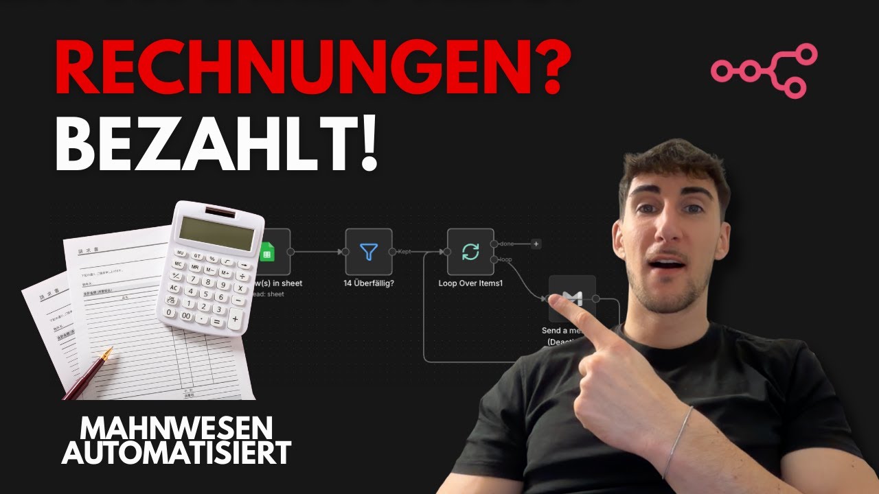 Zahlungsausfälle stoppen: Dein automatisches Mahnwesen mit n8n.