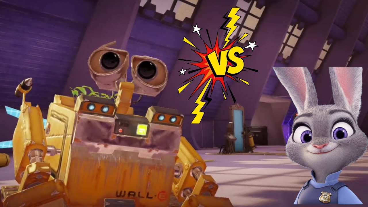 Wall-E vs. Judy Hopps in the Disney Mirrorverse