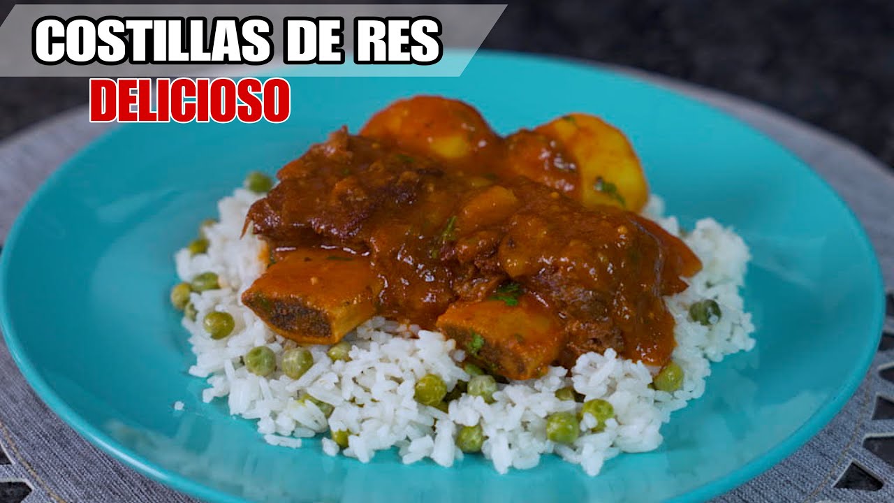 COSTILLAS DE RES GUISADAS/recetas para toda ocasion