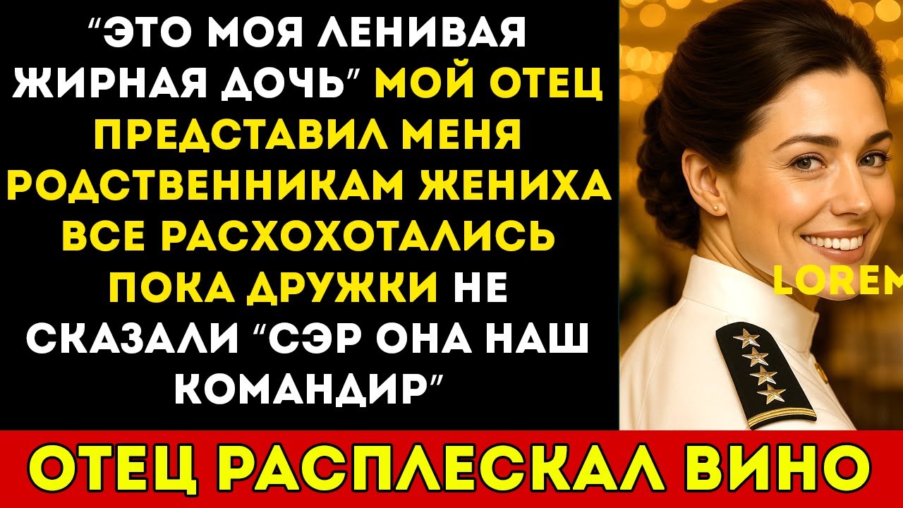 Мой отец высмеял мою внешность на свадьбе — а потом выплюнул вино, когда шафер отдал мне честь...