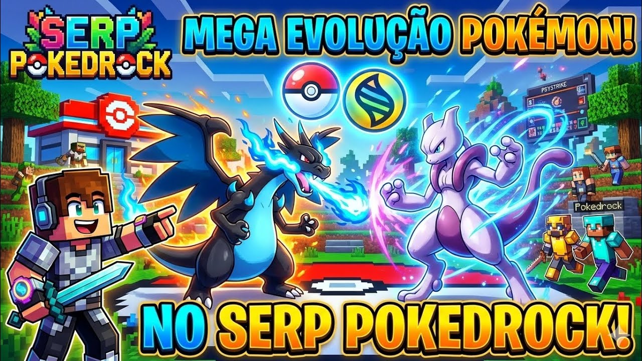 Todas as megas evoluções do serp pokedrock 