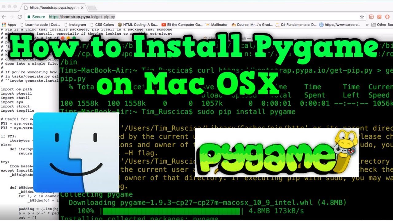 How to Install Pygame on Mac OSX (Fast-Simple)