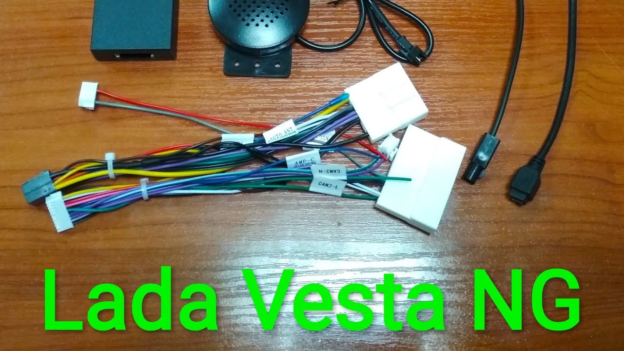 Lada vesta NG проводка с модулем can для подключения магнитолы Android