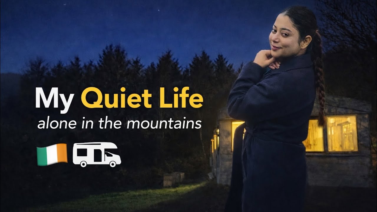 My Quiet Motorhome Life in the Irish Mountains| Indian girl living away from the noise🏡🏔️
