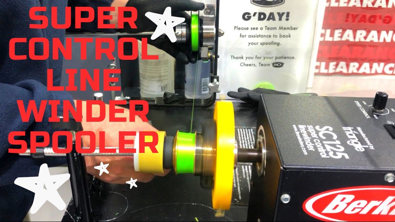 Super control line winder spooler machine