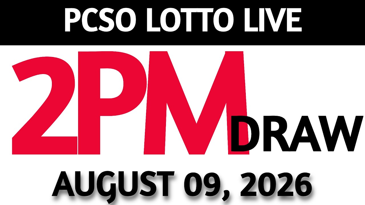 Lotto Result Today 2pm Draw August 09, 2026 Swertres Ez2  PCSO LIVE
