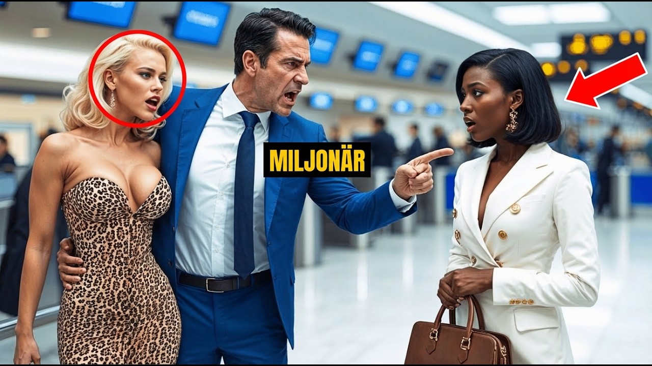 Miljonär förnedrade sin svarta exfru på flygplatsen… tills ett 80M-jet kom