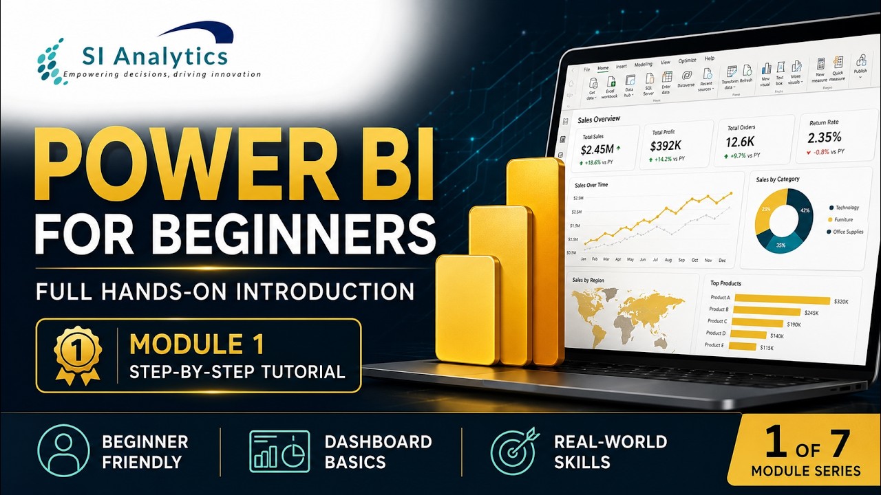 Power BI for Beginners: Full Hands-On Introduction Tutorial (Step-by-Step)